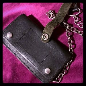 Excellent Condition Leather Chain Wallet